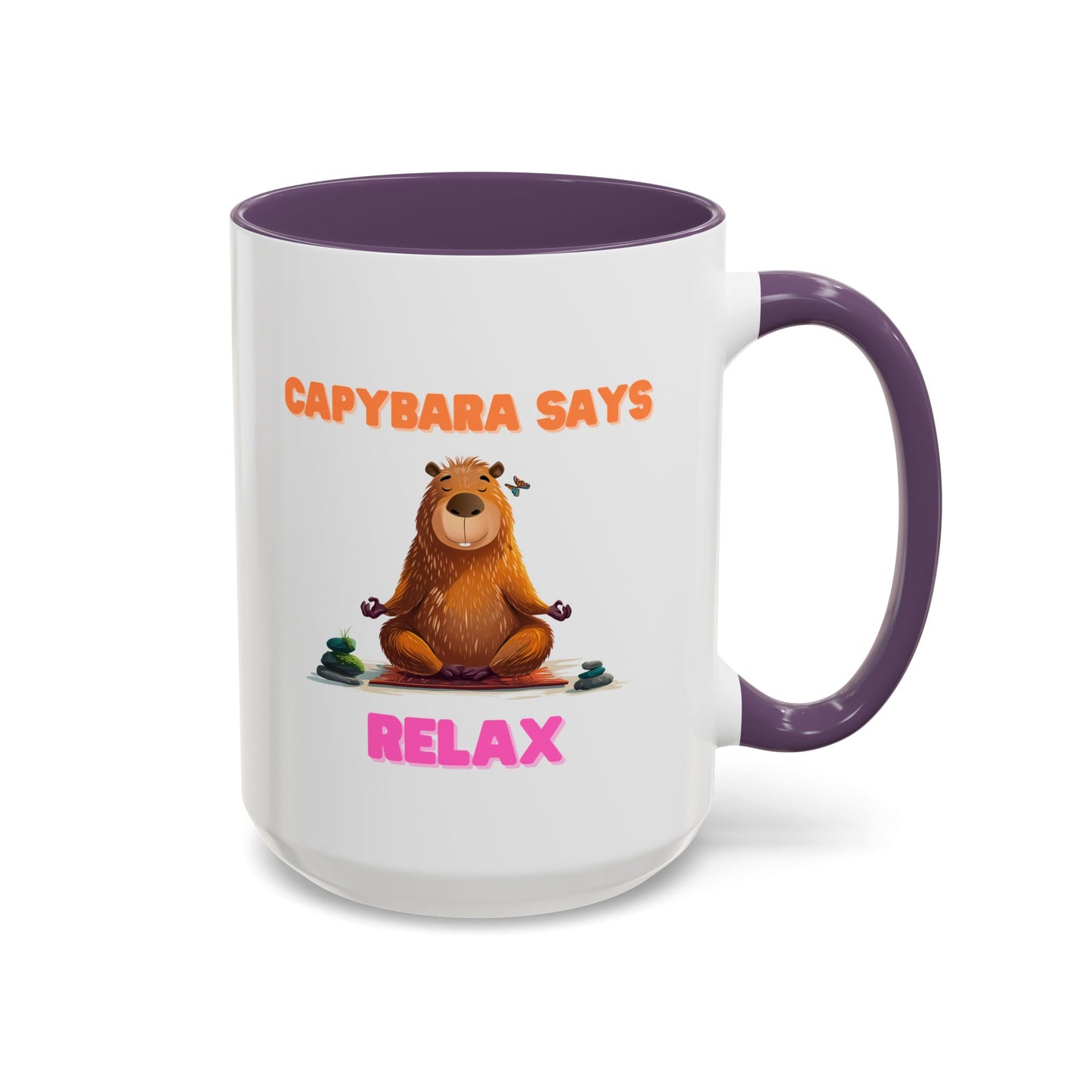 Capybara Says Relax Coffee Mug