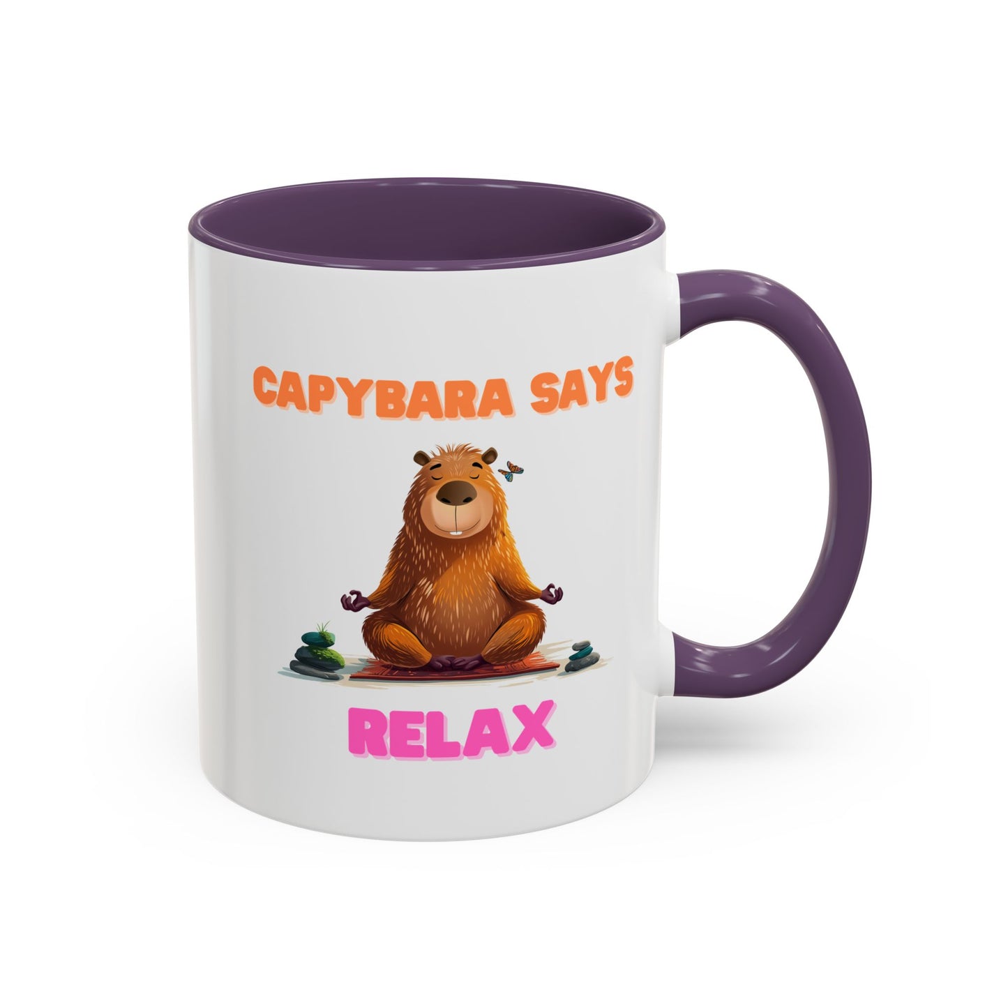 Capybara Says Relax Coffee Mug