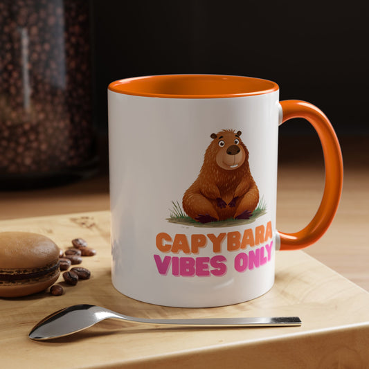 Capybara Vibes Only Coffee Mug