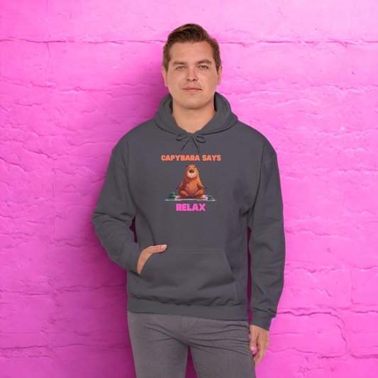 Capybara Says Relax Unisex Hoodie