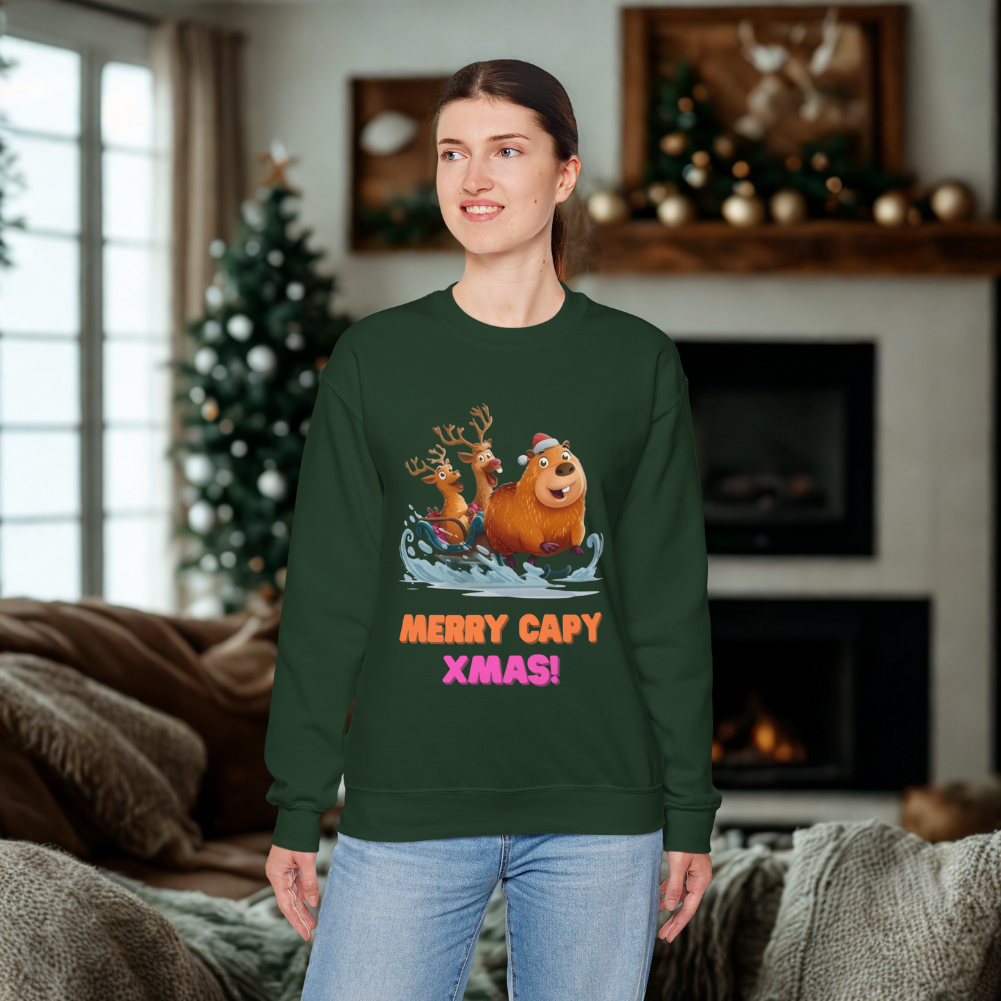 Merry Christmas Capybara - Sweatshirt
