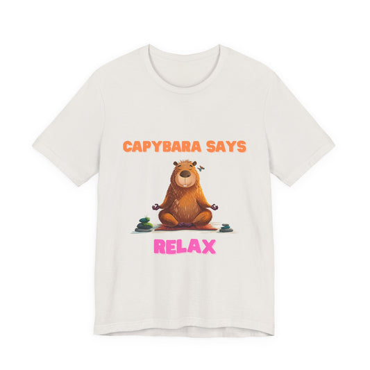 Capybara Says Relax Unisex T-Shirt